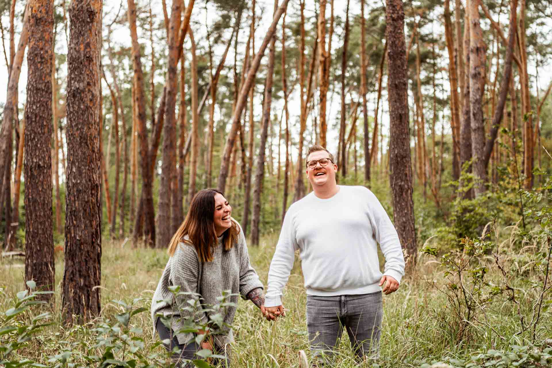 Pärchenshooting im Wald Hessen, Mainz, Darmstadt, Groß-Gerau